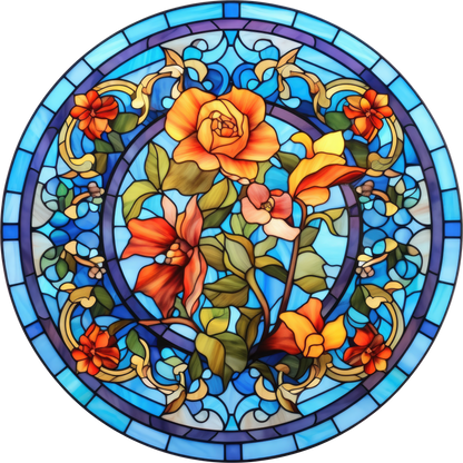 Éclat Floral et Protection Élégante : Nos Sous-verres en Céramique Style Vitrail