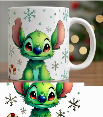 Mug Stitch de Noël 12oz - Édition Limitée Fêtes