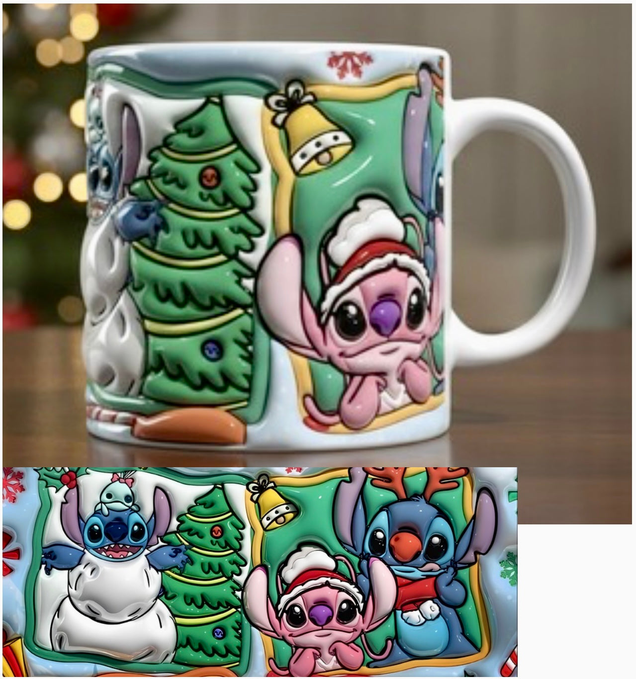 Mug Stitch de Noël 12oz - Édition Limitée Fêtes