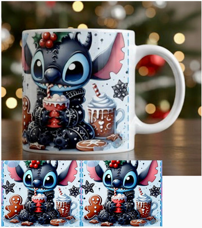 Mug Stitch de Noël 12oz - Édition Limitée Fêtes