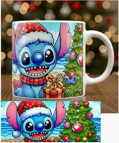 Mug Stitch de Noël 12oz - Édition Limitée Fêtes