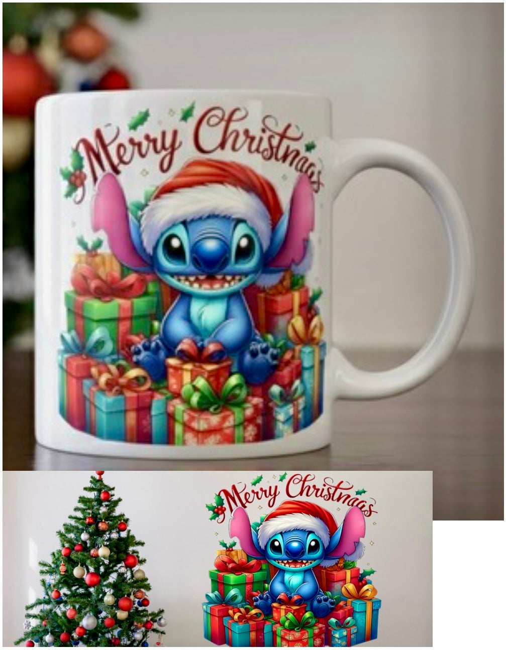 Mug Stitch de Noël 12oz - Édition Limitée Fêtes