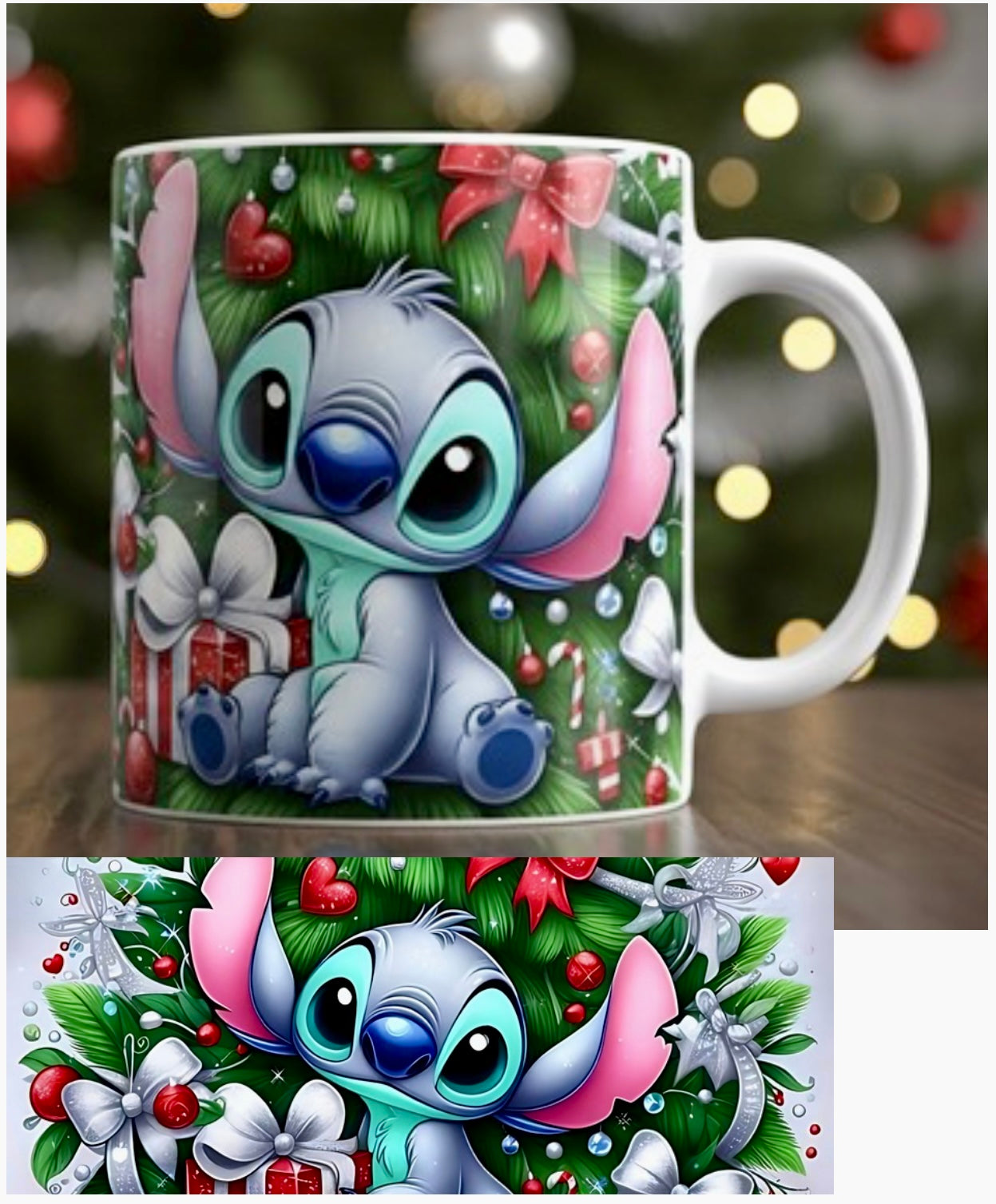 Mug Stitch de Noël 12oz - Édition Limitée Fêtes