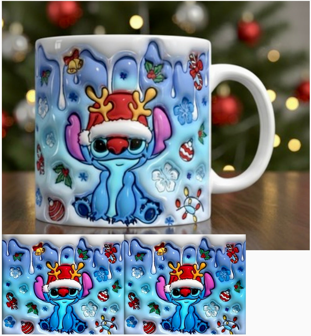Mug Stitch de Noël 12oz - Édition Limitée Fêtes