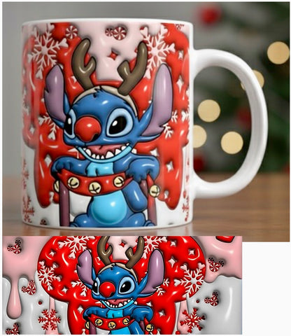 Mug Stitch de Noël 12oz - Édition Limitée Fêtes