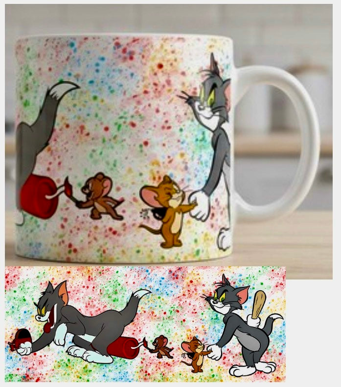 Tasse en Céramique Tom & Jerry 12oz : Le Classique pour Vos Boissons Préférées