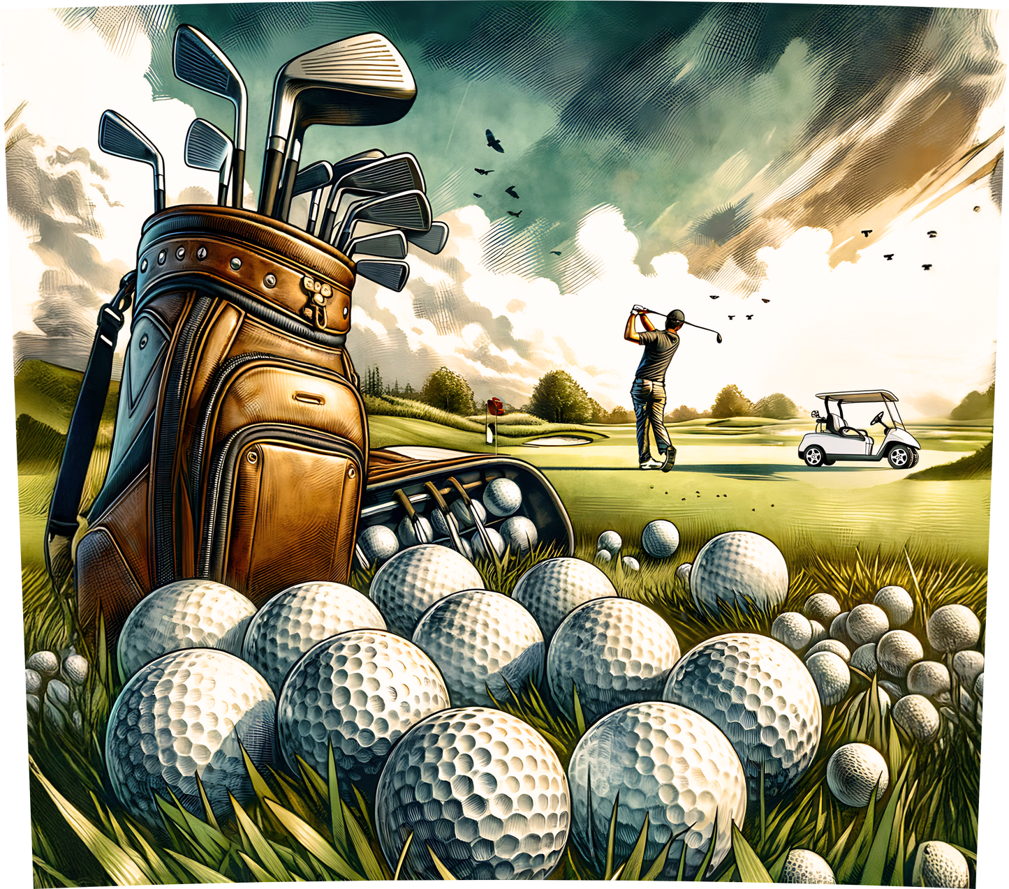 Tapis de souris- “L’Essence du Golf”