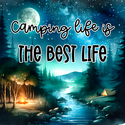 Sous verre en Néoprène-“Camping Life”